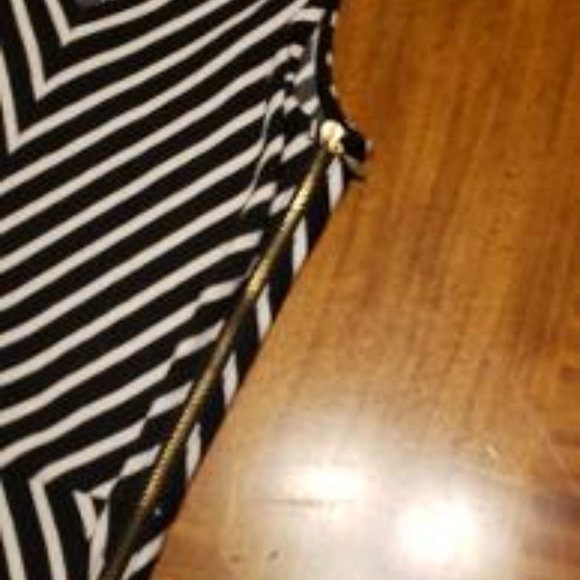 Banana Republic Chevron Striped Fit & Flare Dress - Picture 3 of 8